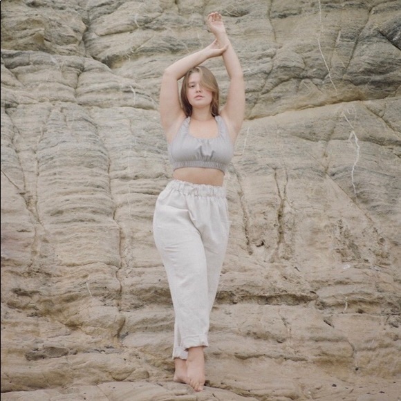 ✖️SOLD✖️ Ozma of California Heavy Laundered Linen, Oatmeal - M - Picture 4 of 9